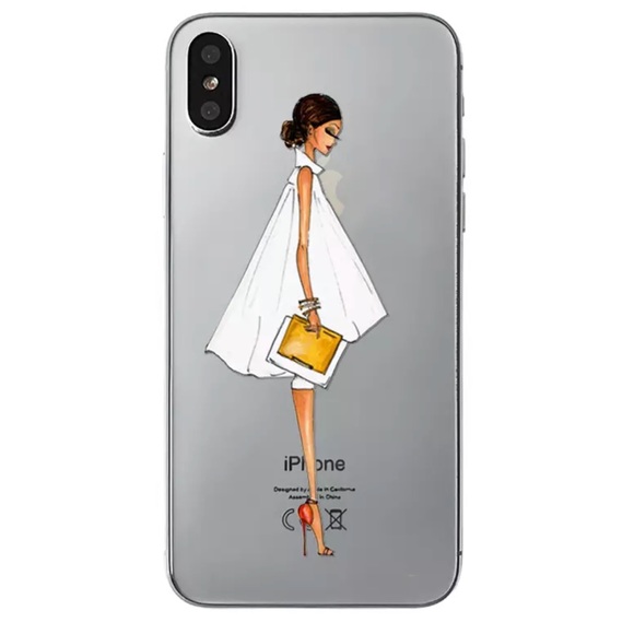 FASHION GIRL IPHONE X 7 8 PLUS CASE RED SHOES - Picture 3 of 3